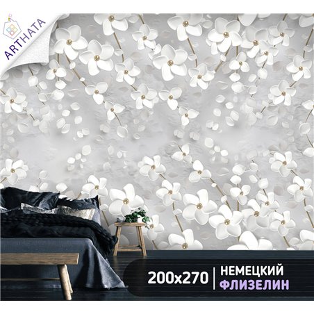 Фотообои для интерьера - 200х270см из 2х полос. Обои для стен, оформление спальни, детской комнаты, кухни, гостинной.