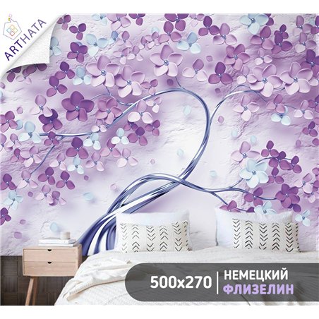 Фотообои для интерьера - 500х270см из 5и полос. Обои для стен, оформление спальни, детской комнаты, кухни, гостинной.