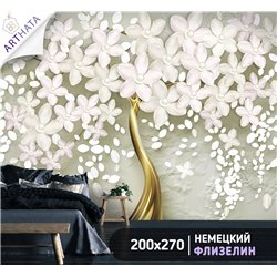 Фотообои для интерьера - 200х270см из 2х полос. Обои для стен, оформление спальни, детской комнаты, кухни, гостинной.