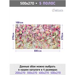 Фотообои для интерьера - 500х270см из 5и полос. Обои для стен, оформление спальни, детской комнаты, кухни, гостинной.