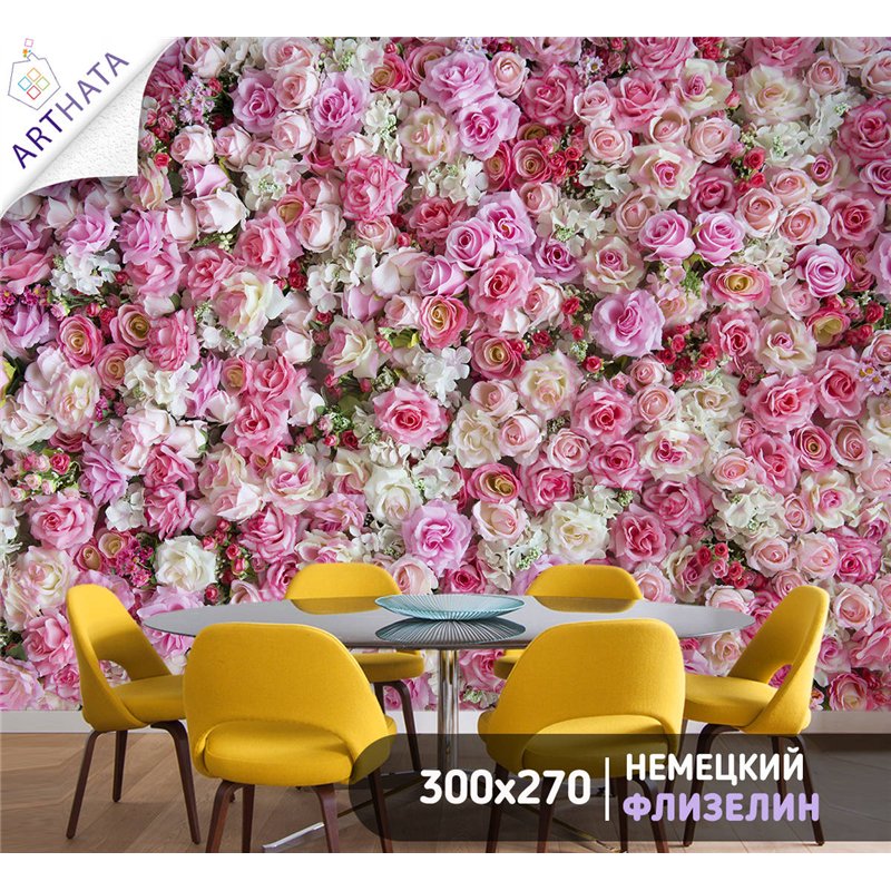Фотообои для интерьера - 300х270см из 3х полос. Обои для стен, оформление спальни, детской комнаты, кухни, гостинной.