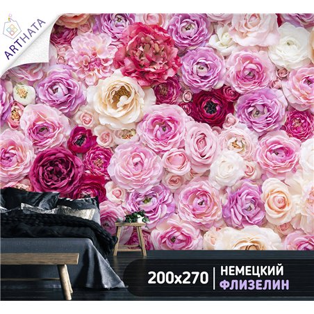 Фотообои для интерьера - 200х270см из 2х полос. Обои для стен, оформление спальни, детской комнаты, кухни, гостинной.