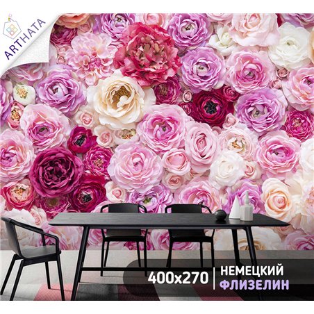 Фотообои для интерьера - 400х270см из 4х полос. Обои для стен, оформление спальни, детской комнаты, кухни, гостинной.