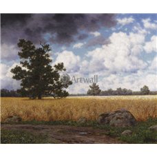Картина на холсте по фото Модульные картины Печать портретов на холсте Пшеничное поле