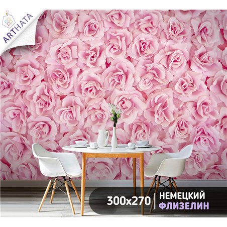 Фотообои для интерьера - 300х270см из 3х полос. Обои для стен, оформление спальни, детской комнаты, кухни, гостинной.