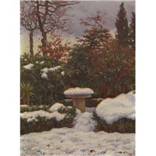 Картина на холсте по фото Модульные картины Печать портретов на холсте Сад под снегом