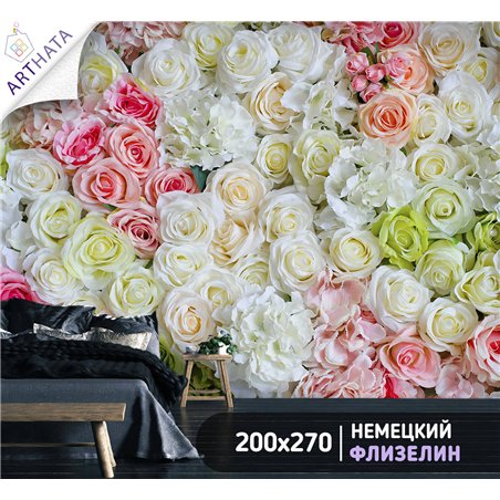 Фотообои для интерьера - 200х270см из 2х полос. Обои для стен, оформление спальни, детской комнаты, кухни, гостинной.