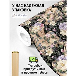 Фотообои для интерьера - 300х270см из 3х полос. Обои для стен, оформление спальни, детской комнаты, кухни, гостинной.