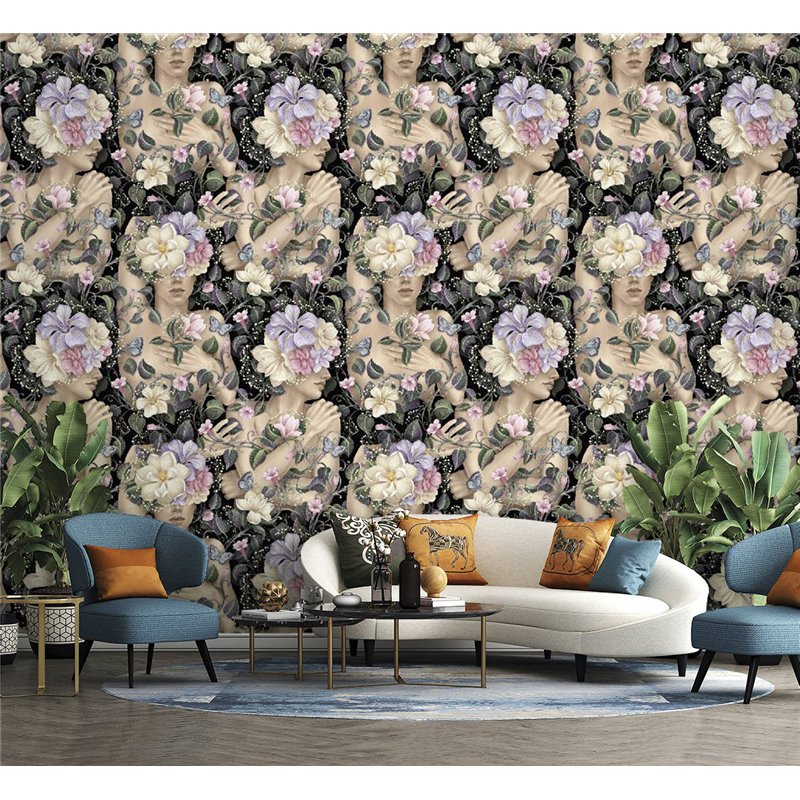 Фотообои для интерьера - 300х270см из 3х полос. Обои для стен, оформление спальни, детской комнаты, кухни, гостинной.