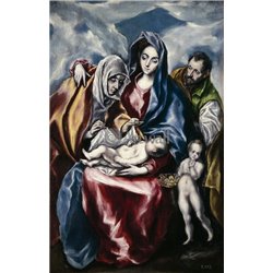 Святое семейство со св Анной и юным Иоанном Крестителем - Модульная картины, Репродукции, Декоративные панно, Декор стен