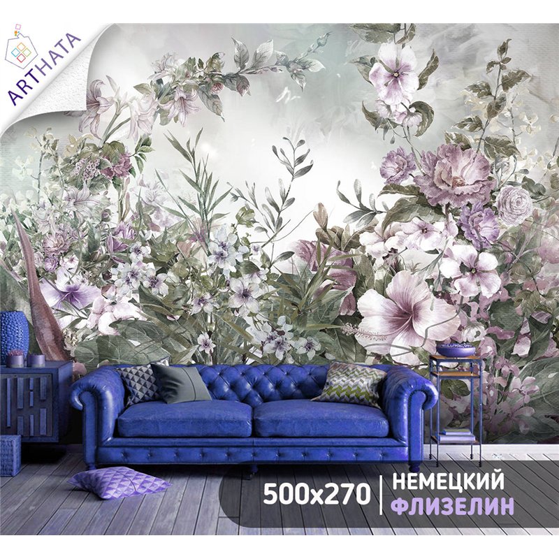 Фотообои для интерьера - 500х270см из 5и полос. Обои для стен, оформление спальни, детской комнаты, кухни, гостинной.
