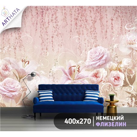 Фотообои для интерьера - 400х270см из 4х полос. Обои для стен, оформление спальни, детской комнаты, кухни, гостинной.