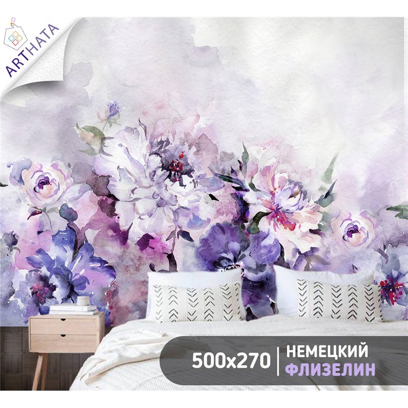 Фотообои для интерьера - 500х270см из 5и полос. Обои для стен, оформление спальни, детской комнаты, кухни, гостинной.