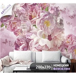 Фотообои для интерьера - 200х270см из 2х полос. Обои для стен, оформление спальни, детской комнаты, кухни, гостинной.