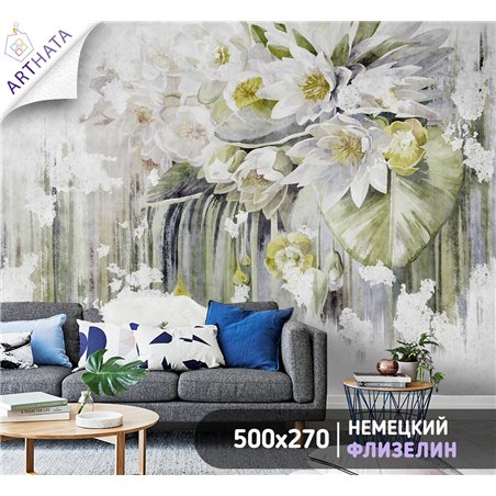 Фотообои для интерьера - 500х270см из 5и полос. Обои для стен, оформление спальни, детской комнаты, кухни, гостинной.