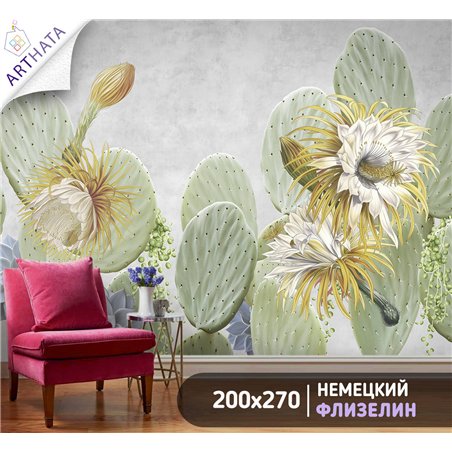 Фотообои для интерьера - 200х270см из 2х полос. Обои для стен, оформление спальни, детской комнаты, кухни, гостинной.