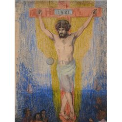 Распятый Христос - Модульная картины, Репродукции, Декоративные панно, Декор стен