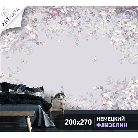 Фотообои для интерьера - 200х270см из 2х полос. Обои для стен, оформление спальни, детской комнаты, кухни, гостинной.