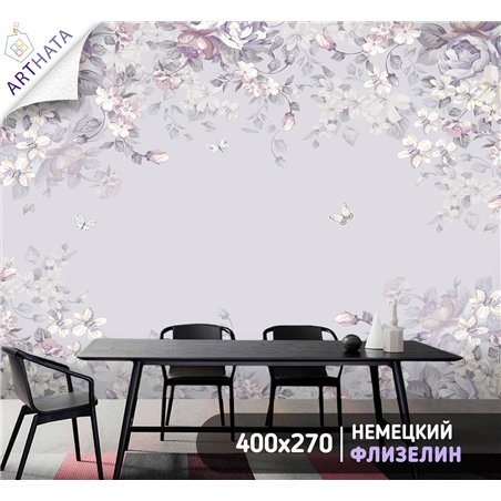 Фотообои для интерьера - 400х270см из 4х полос. Обои для стен, оформление спальни, детской комнаты, кухни, гостинной.