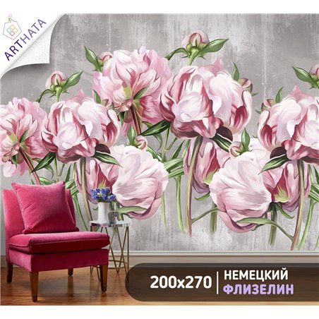 Фотообои для интерьера - 200х270см из 2х полос. Обои для стен, оформление спальни, детской комнаты, кухни, гостинной.