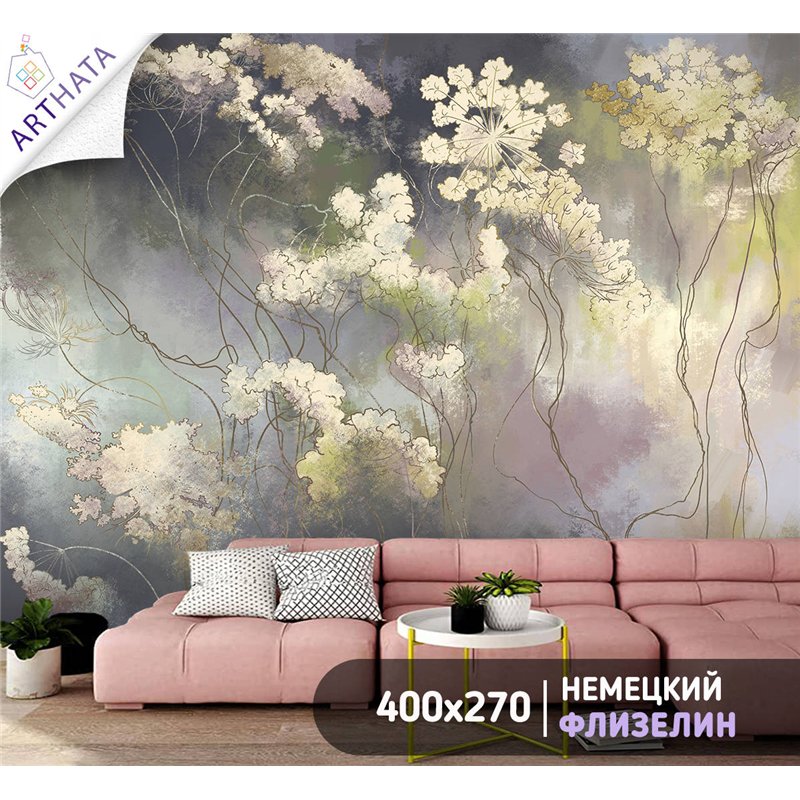 Фотообои для интерьера - 400х270см из 4х полос. Обои для стен, оформление спальни, детской комнаты, кухни, гостинной.