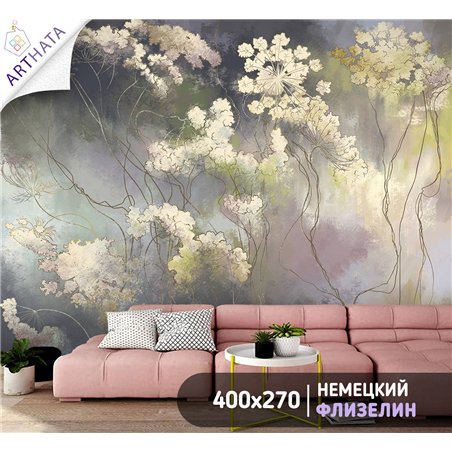 Фотообои для интерьера - 400х270см из 4х полос. Обои для стен, оформление спальни, детской комнаты, кухни, гостинной.