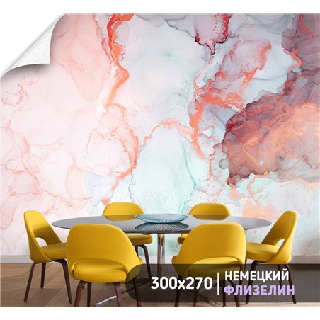 Фотообои для интерьера - 300х270см из 3х полос. Обои для стен, оформление спальни, детской комнаты, кухни, гостинной.