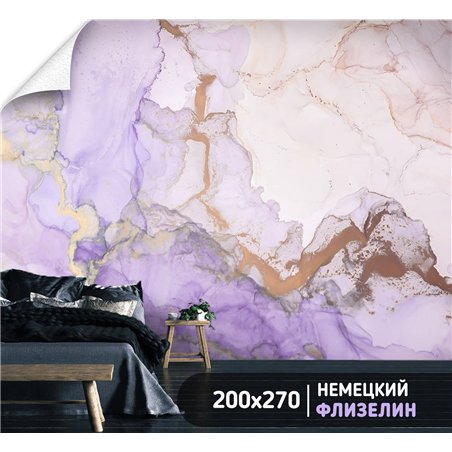 Фотообои для интерьера - 200х270см из 2х полос. Обои для стен, оформление спальни, детской комнаты, кухни, гостинной.
