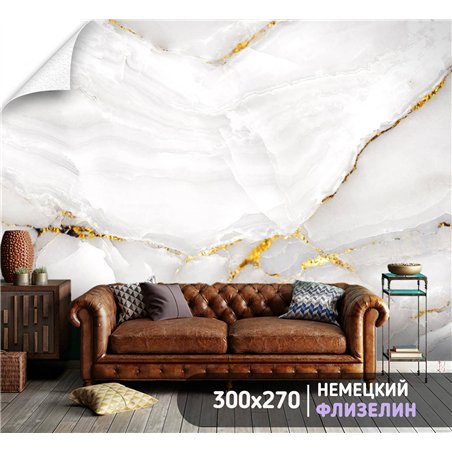 Фотообои для интерьера - 300х270см из 3х полос. Обои для стен, оформление спальни, детской комнаты, кухни, гостинной.