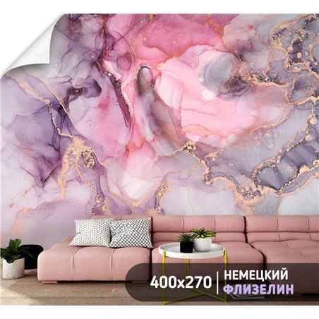 Фотообои для интерьера - 400х270см из 4х полос. Обои для стен, оформление спальни, детской комнаты, кухни, гостинной.