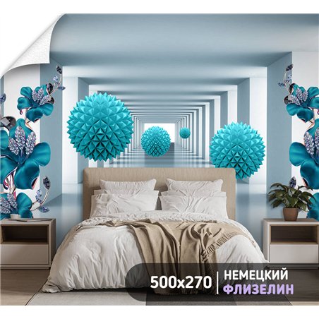Фотообои для интерьера - 500х270см из 5и полос. Обои для стен, оформление спальни, детской комнаты, кухни, гостинной.