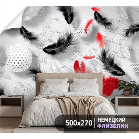 Фотообои для интерьера - 500х270см из 5и полос. Обои для стен, оформление спальни, детской комнаты, кухни, гостинной.