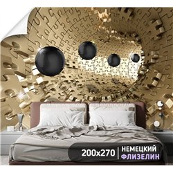 Фотообои для интерьера - 200х270см из 2х полос. Обои для стен, оформление спальни, детской комнаты, кухни, гостинной.