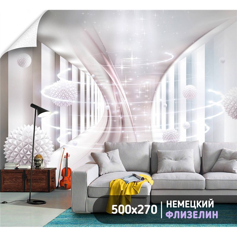 Фотообои для интерьера - 500х270см из 5и полос. Обои для стен, оформление спальни, детской комнаты, кухни, гостинной.