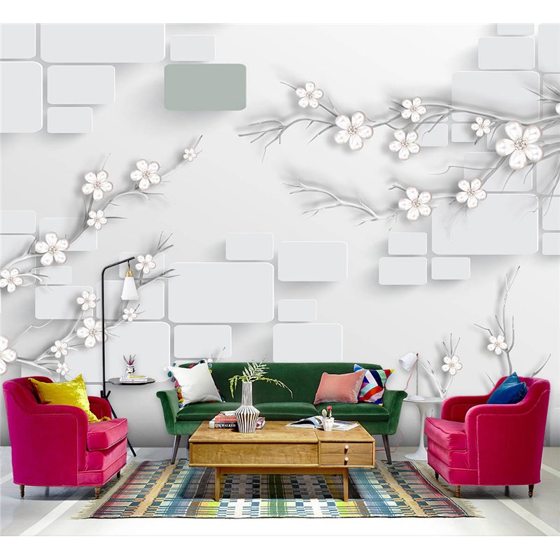 Фотообои для интерьера - 300х270см из 3х полос. Обои для стен, оформление спальни, детской комнаты, кухни, гостинной.