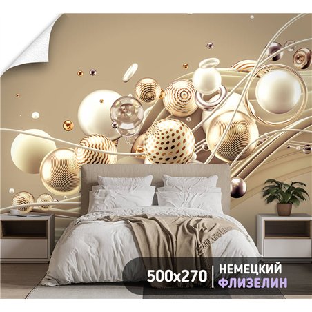 Фотообои для интерьера - 500х270см из 5и полос. Обои для стен, оформление спальни, детской комнаты, кухни, гостинной.
