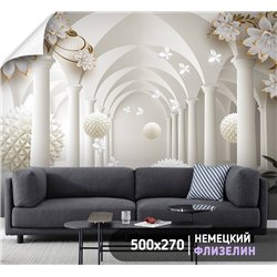Фотообои для интерьера - 500х270см из 5и полос. Обои для стен, оформление спальни, детской комнаты, кухни, гостинной.