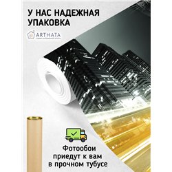 Фотообои для кухни моющиеся ночной город 200х270 см флизелиновые с виниловым покрытием