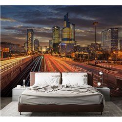 Фотообои для зала ночной город 200х270 см флизелиновые с виниловым покрытием