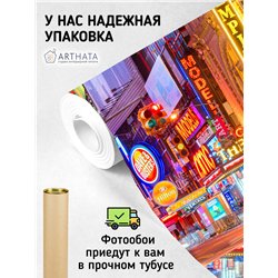 Фотообои ночной город 500х270 см для коридора