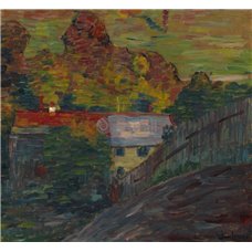 Картина на холсте по фото Модульные картины Печать портретов на холсте Пейзаж с красной крышей, Вассербург