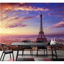 Фотообои для кухни Париж эйфелева башня 200х270 см флизелиновые с виниловым покрытием