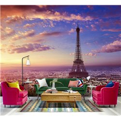 Фотообои для кухни Париж эйфелева башня 200х270 см флизелиновые с виниловым покрытием