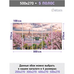 Фотообои в детскую Париж эйфелева башня 500х270 см в игровую