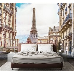 Фотообои в прихожую Париж эйфелева башня 300х270 см интерьерные