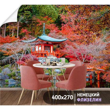 Фотообои Азия храм Японии 400х270 см для спальни