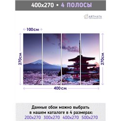 Фотообои Япония Фудзияма 400х270 см для спальни