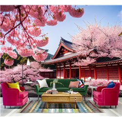 Фотообои для кухни дворец Япония 400х270 см моющиеся
