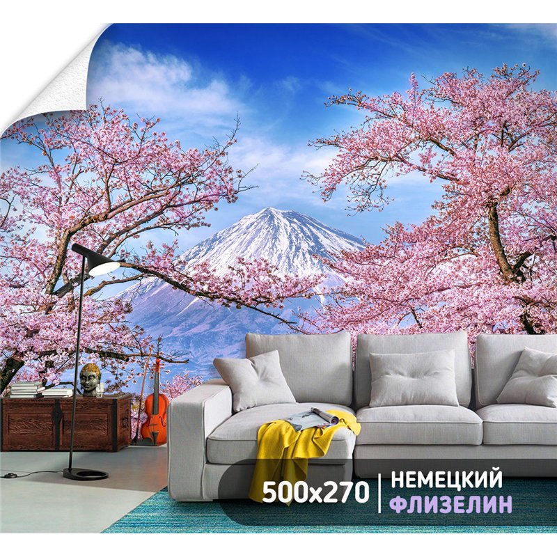 Фотообои Япония Фудзияма 500х270 см для коридора