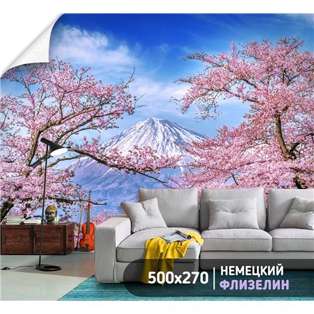 Фотообои Япония Фудзияма 500х270 см для коридора